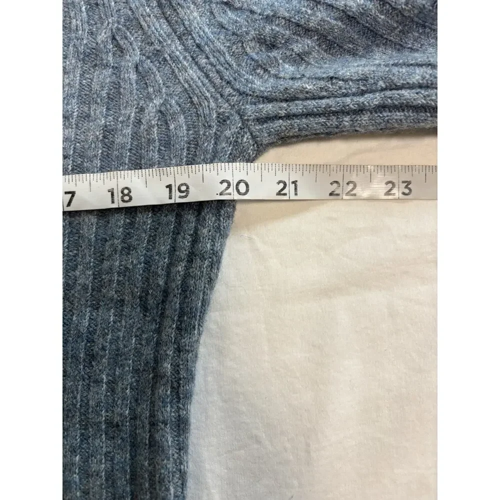 Gap Sweater Dress Turtleneck Blue Long Sleeve Ribbed Knit NEW Academia Size XL - Picture 8 of 9